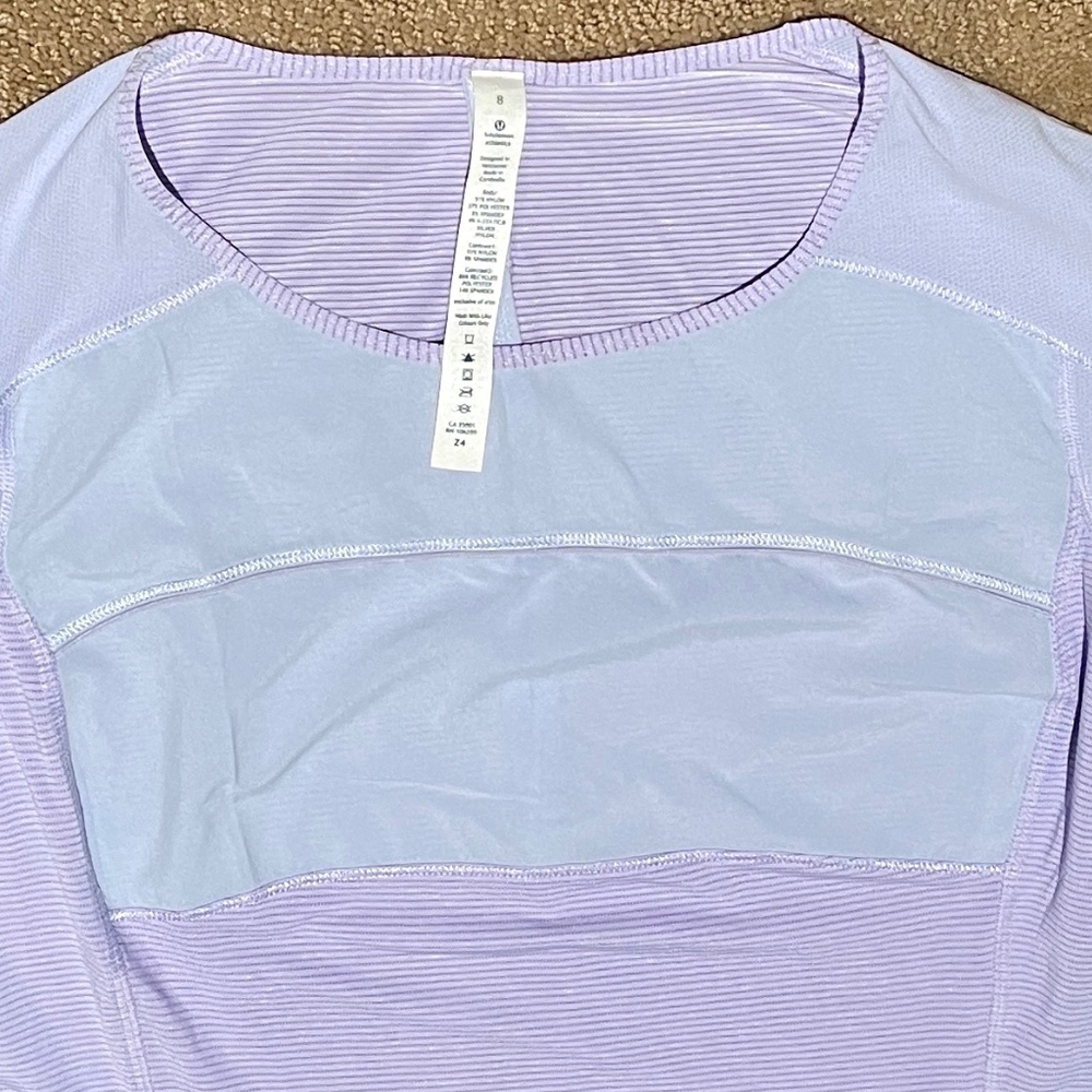 🦄Lululemon Athletica RUN: Fast Track Short Sleeve Shirt - Size 8 - NWT🦄 - Picture 2 of 8
